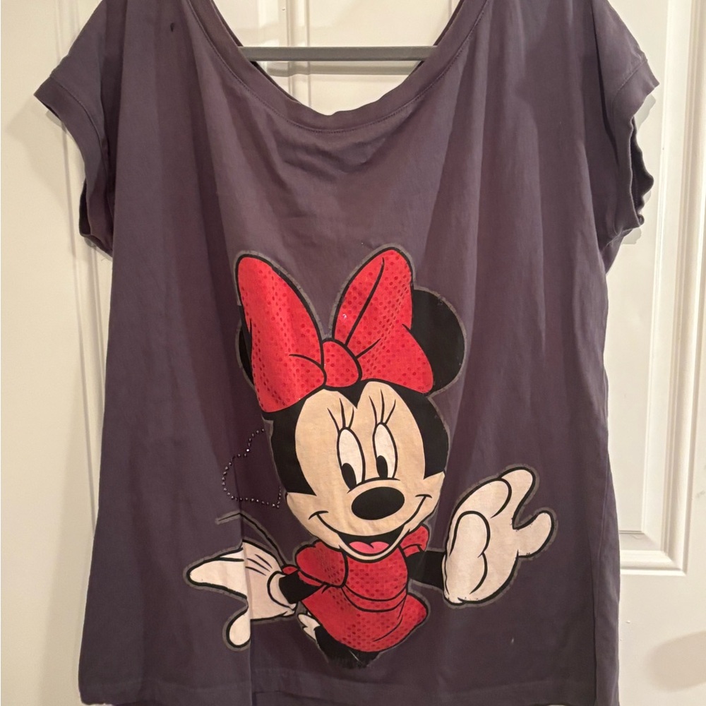 Disney Gray Short‎ Sleeve Tee